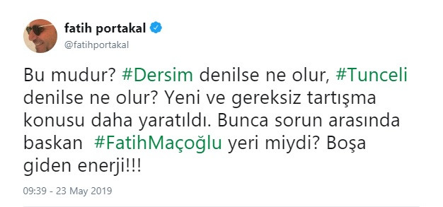 Fatih Portakal’dan Komünist Başkana Dersim tepkisi - Resim: 2