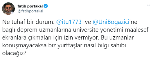 Fatih Portakal'dan Boğaziçi ve İTÜ'ye deprem uzmanı tepkisi - Resim: 1