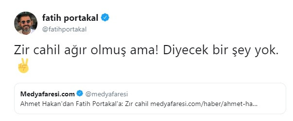 Fatih Portakal zır cahil eleştirisine tek cümleyle yanıt verdi - Resim: 1