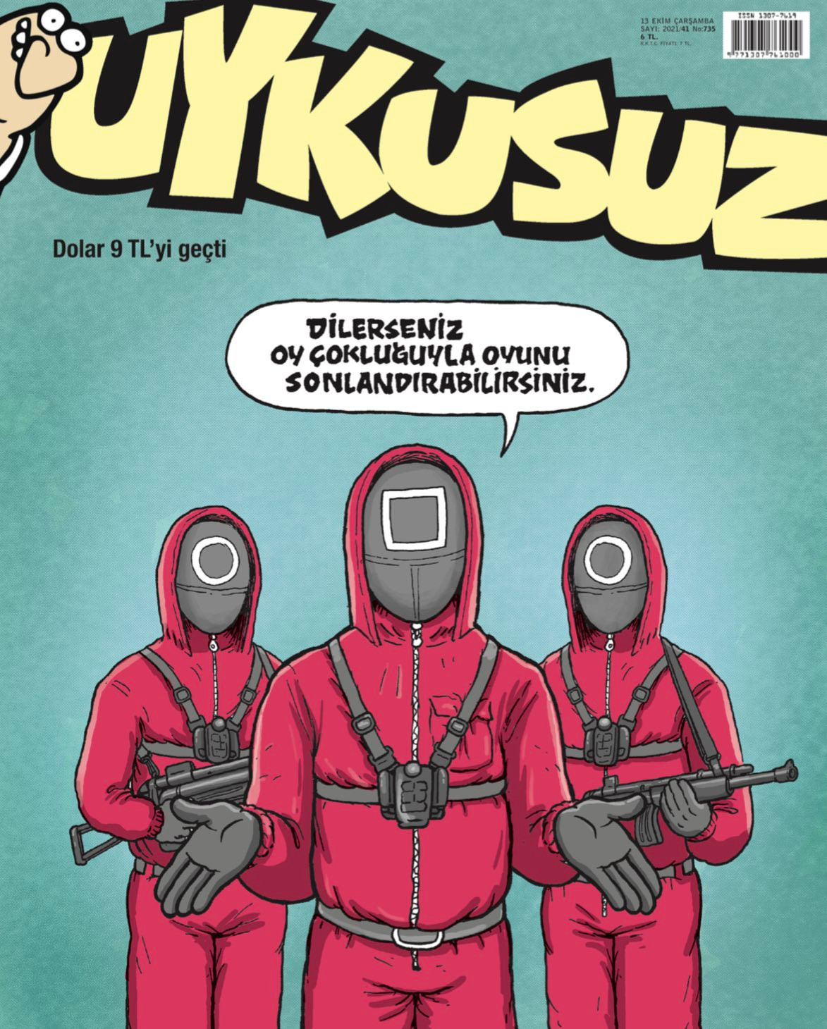 Uykusuz'dan Dolar Göndermeli Squid Game Kapağı - Resim: 1