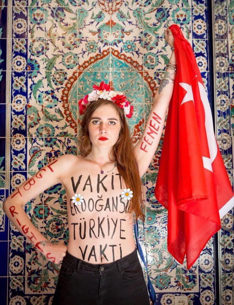 FEMEN: Vakit AKP’siz İstanbul vakti! Vakit Erdoğan’sız Türkiye vakti! - Resim: 1