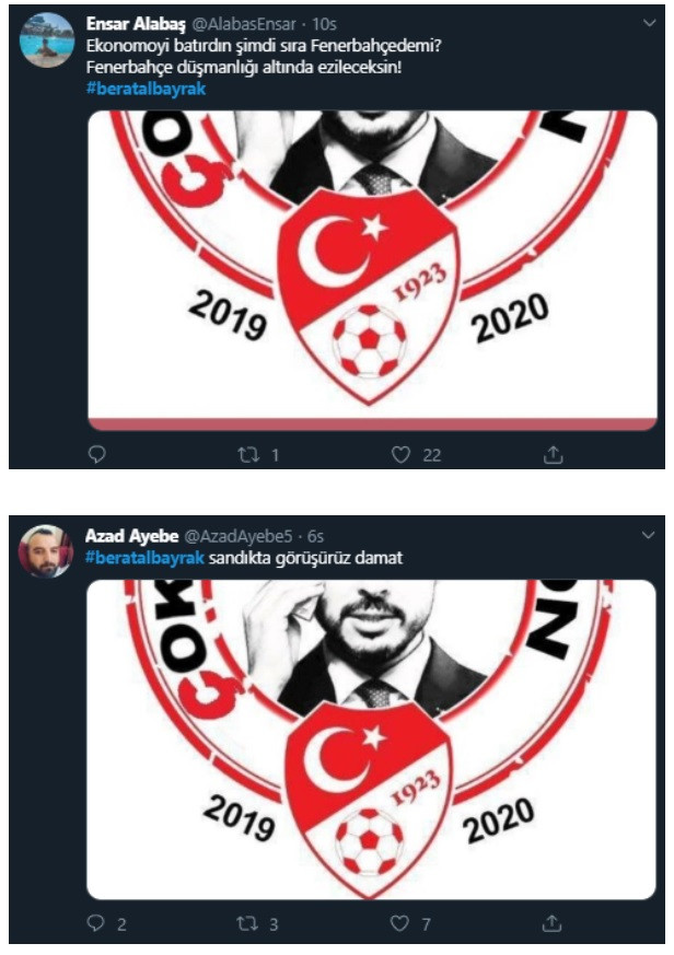 Fenerbahçe taraftarı faturayı Berat Albayrak'a kesti - Resim: 3