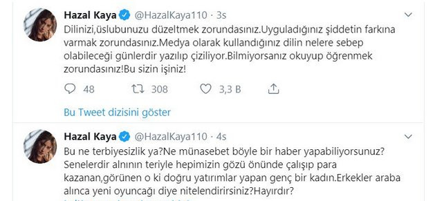 Hazal Kaya, Tuba Büyüküstün haberlerine ateş püskürdü - Resim: 1