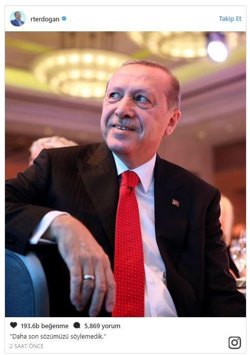 Erdoğan'dan dikkat çeken paylaşım: Son sözümüzü... - Resim: 1