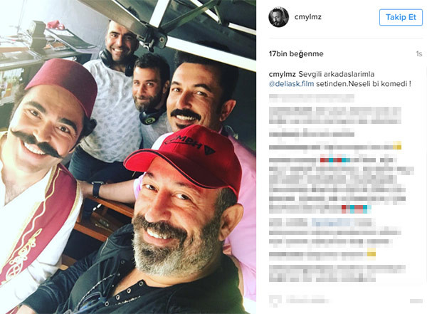 Cem Yılmaz'ın Deli Aşk setinden paylaştığı kare büyük beğeni aldı - Resim: 1