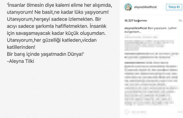 Aleyna Tilki: Utanıyorum! - Resim: 1