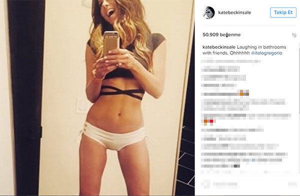 Kate Beckinsale'den bikinili selfie - Resim: 1