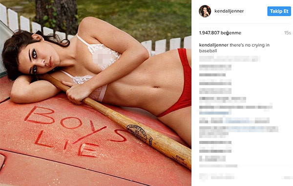 Kendall Jenner sosyal medyayı salladı - Resim: 1