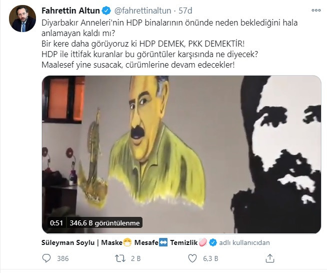 Fahrettin Altun: HDP demek PKK demektir - Resim: 1