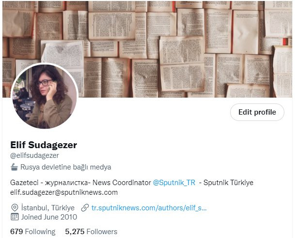 Twitter Rus Medyasında Çalışan Gazeteciyi Etiketledi - Resim: 1