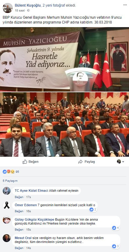 CHP, Muhsin Yazıcıoğlu törenine katıldı olay oldu - Resim: 1
