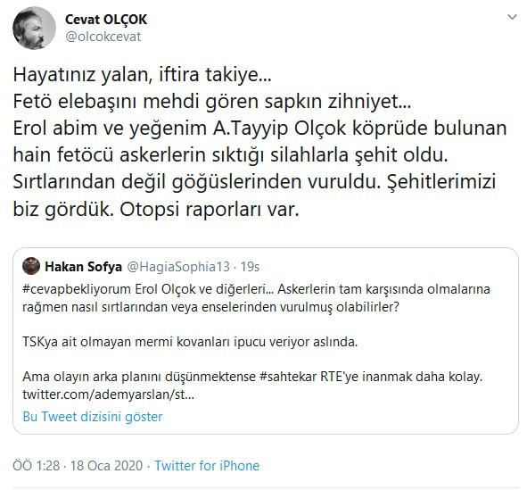 15 Temmuz Şehidi Erol Olçok’un kardeşi FETÖ’cülerin yalanını nasıl çürüttü? - Resim: 2