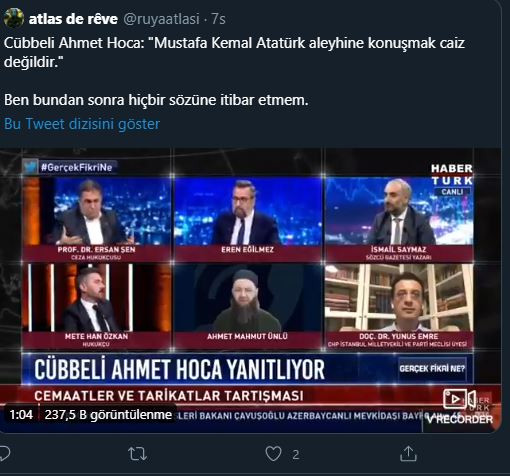 Cübbeli Ahmet Hoca'dan çok şaşırtan Atatürk yorumu: Devletin kurucusu aleyhine konuşmak caiz değil! - Resim: 2