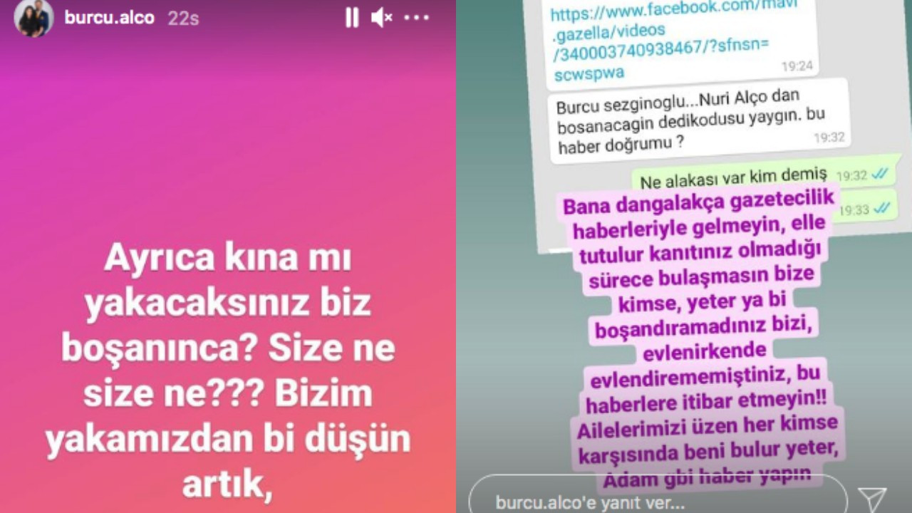 Nuri Alço'nun eşi Burcu Sezginoğlu Ateş Püskürdü: Kına mı Yakacaksınız? - Resim: 1