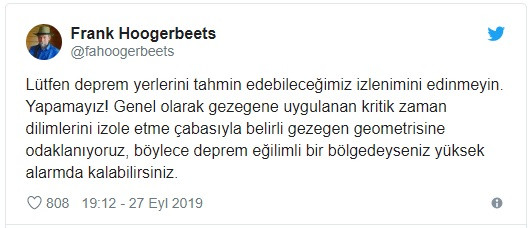 Ünlü deprem kahini Frank Hoogerbeets gelen sorulara Türkçe cevap verdi - Resim: 1