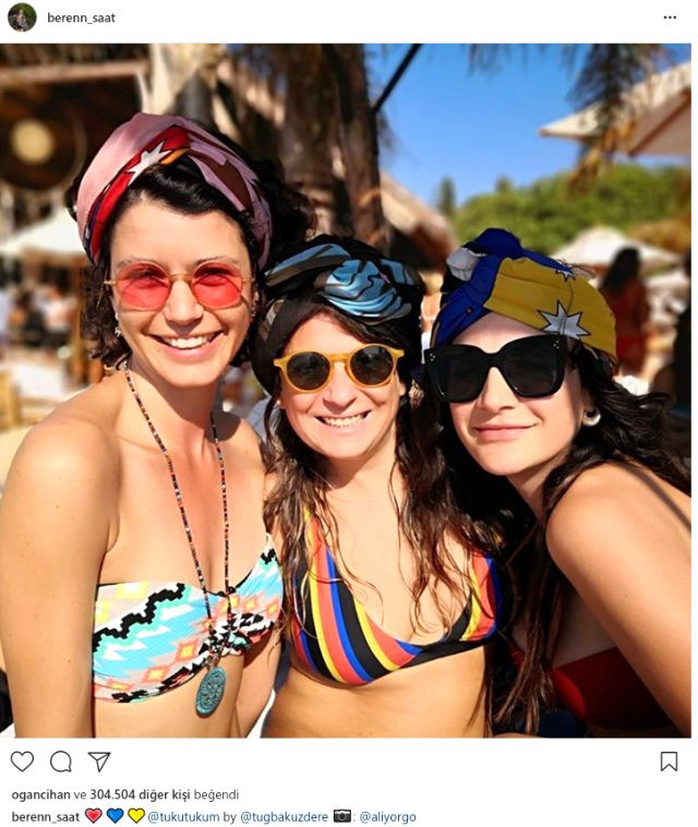 Yasak aşk dedikodularını cevapsız bırakan Beren Saat mutluluk pozu verdi - Resim: 2