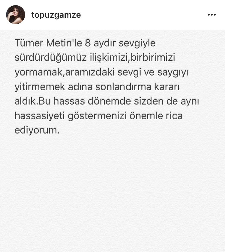 Gamze Topuz ile Tümer Metin neden ayrıldı: Mutluluklar dilerim... - Resim: 2