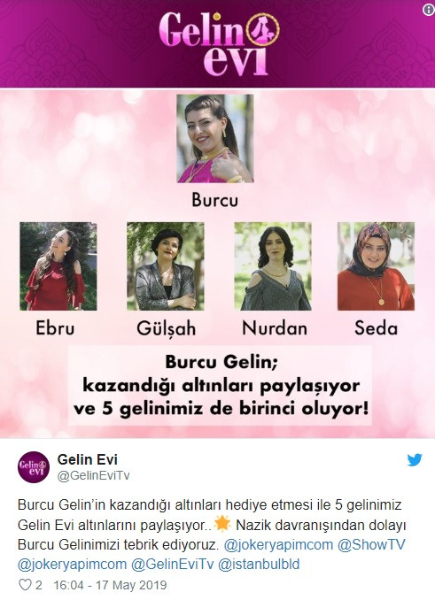 gelin evi nde bir ilk haftanin birincisi kim oldu medyafaresi com mobil