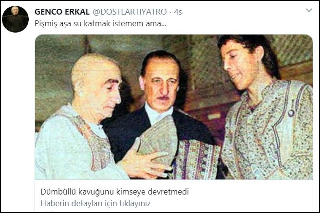 Genco Erkal’dan tartışma yaratacak kavuk paylaşımı - Resim: 1