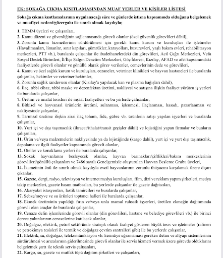 17 Mayıs Genelgesi: Hafta Sonu Yasakları Devam, AVM'ler Açılıyor, Kafe ve restoranlar Paket Servis - Resim: 1