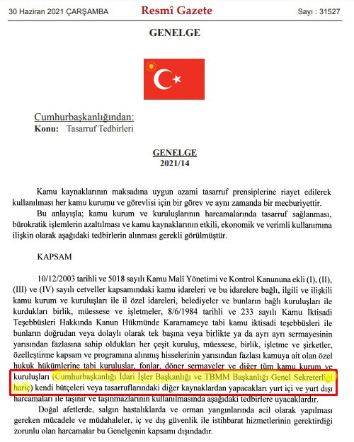 Erdoğan, Tasarruftan Kendini Hariç Tuttu - Resim: 1