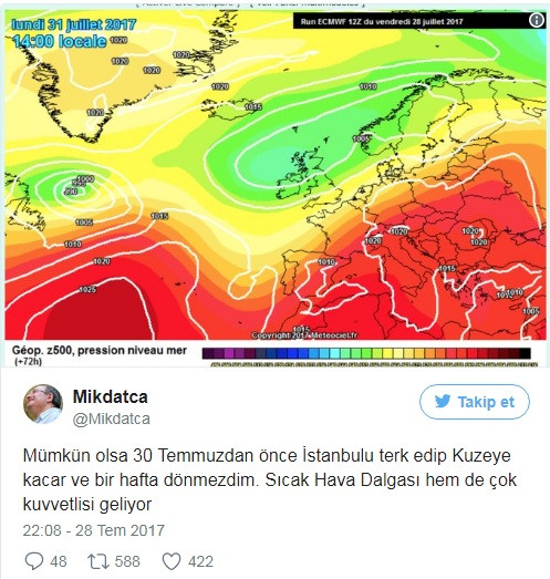 Prof. Kadıoğlu'nda korkutan uyarı: 30 Temmuz'dan sonra çok kuvvetli sıcak hava dalgası geliyor - Resim: 1