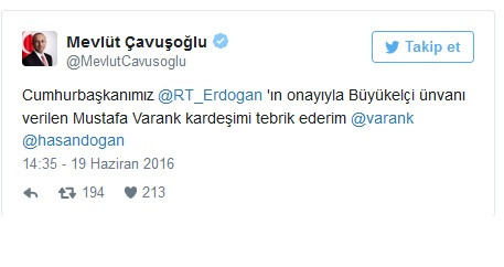 Erdoğan'ın danışmanı Mustafa Varank Büyükelçi oldu - Resim: 1