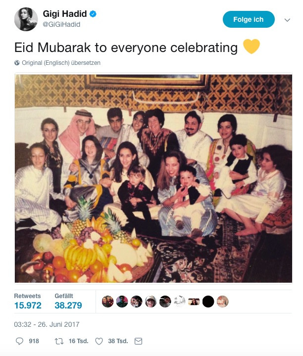 Gigi Hadid'den bayram mesajı - Resim: 1