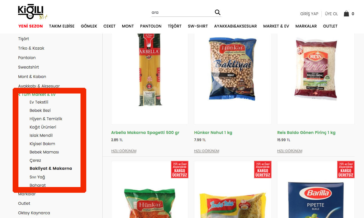 Giyim devi Kiğılı makarna ve bulgur satmaya başladı - Resim: 1