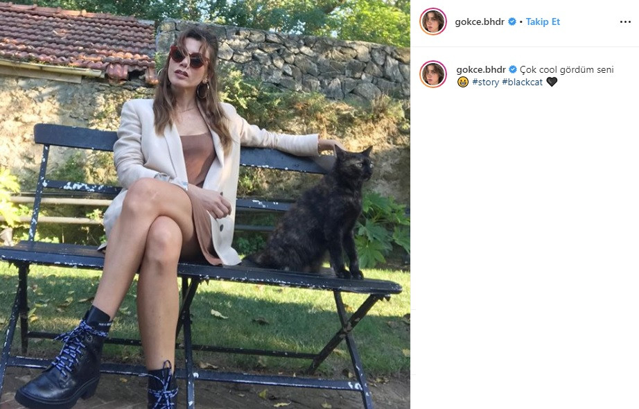 Gökçe Bahadır’dan havalı poz - Resim: 1