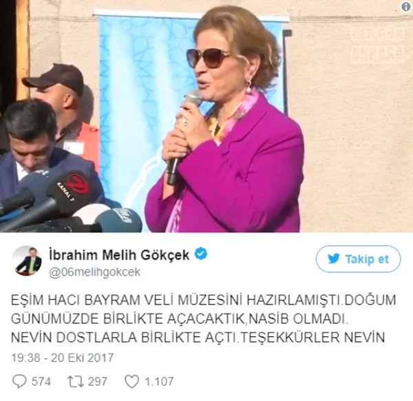 Melih Gökçek'ten kafa karıştıran paylaşım: Bana nasip olmadı - Resim: 1