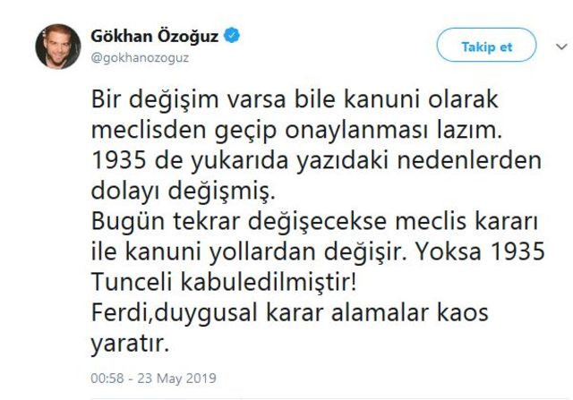 Gökhan Özoğuz Komünist Başkan ile ters düştü! Dersim çıkışı - Resim: 1