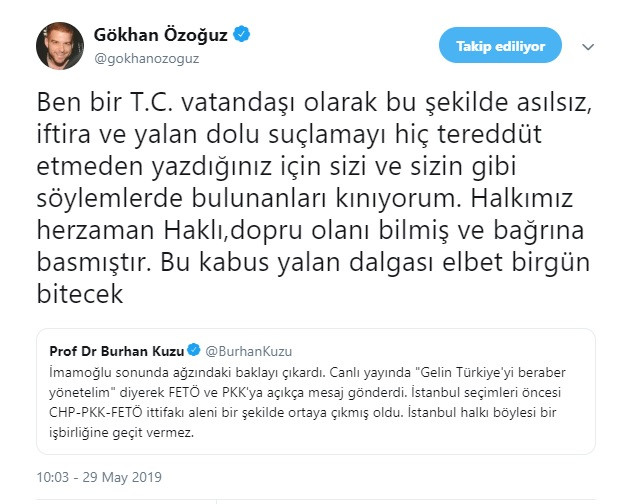 Gökhan Özoğuz'dan AKP'li Burhan Kuzu'ya Ekrem İmamoğlu yanıtı - Resim: 1