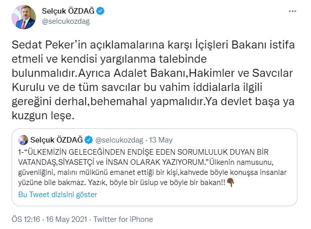 Gelecek Partisi: Süleyman Soylu Yargılansın! - Resim: 1