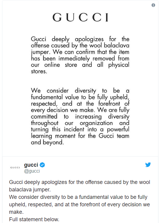 Gucci sosyal medyada olay olan kazağı için özür diledi - Resim: 1