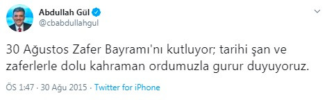 Abdullah Gül 5 yıl sonra 30 Ağustos ve Atatürk'ü hatırladı - Resim: 2