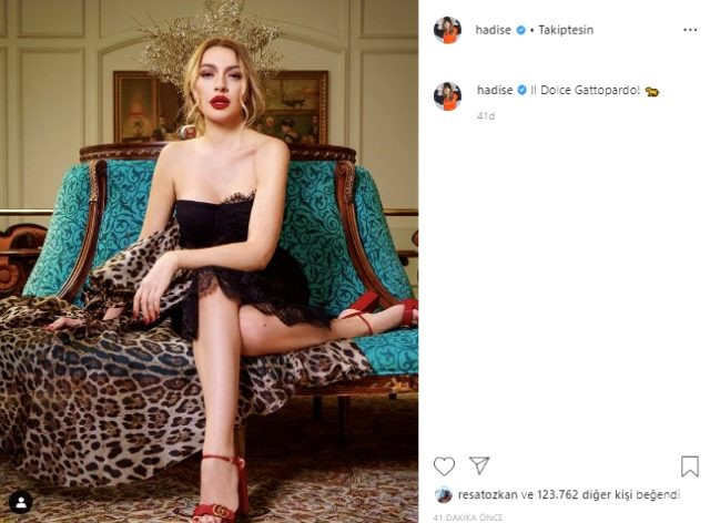 Hadise'den tatlı leopar paylaşımı - Resim: 1