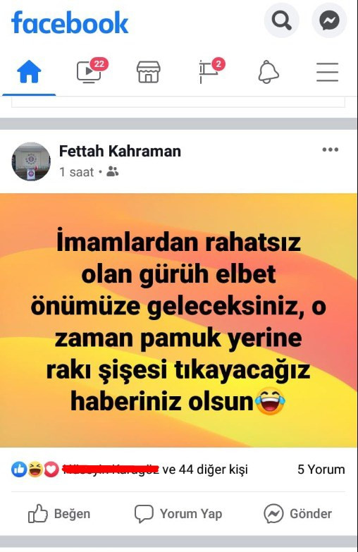 Rakı şişesi tıkayacağız diyen imama ödül gibi ceza - Resim: 1
