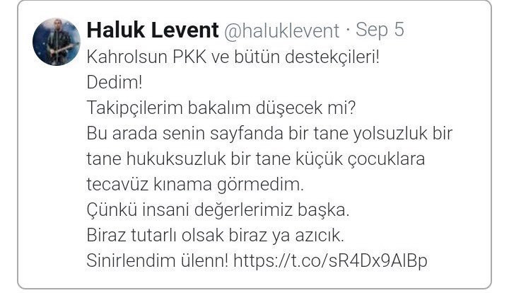 Haluk Levent kahrolsun PKK dedi, linç edildi... Paylaşımını silmek zorunda kaldı - Resim: 1
