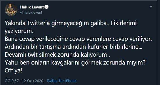 Haluk Levent’ten şok karar: Yakında Twitter’a girmeyeceğim galiba - Resim: 1