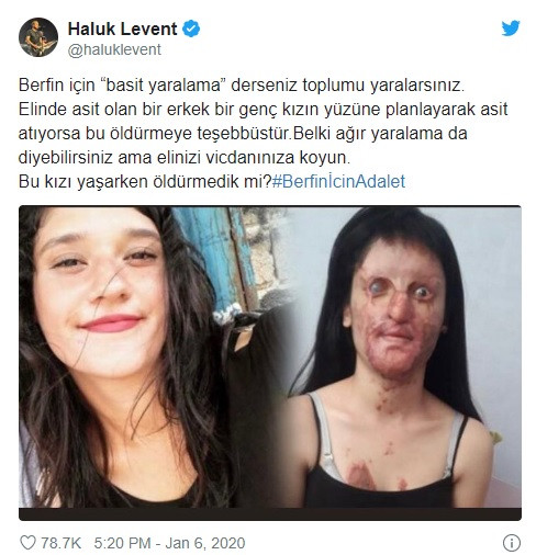 Haluk Levent'ten mahkemeye Berfin Özek çağrısı: Elinizi vicdanınıza koyun - Resim: 1