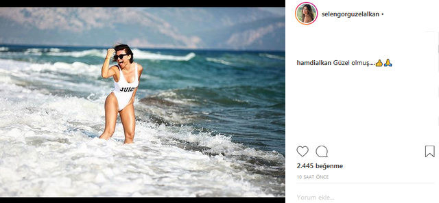 Selen Görgüzel'in bikinili pozlarına Hamdi Alkan'dan övgü - Resim: 1