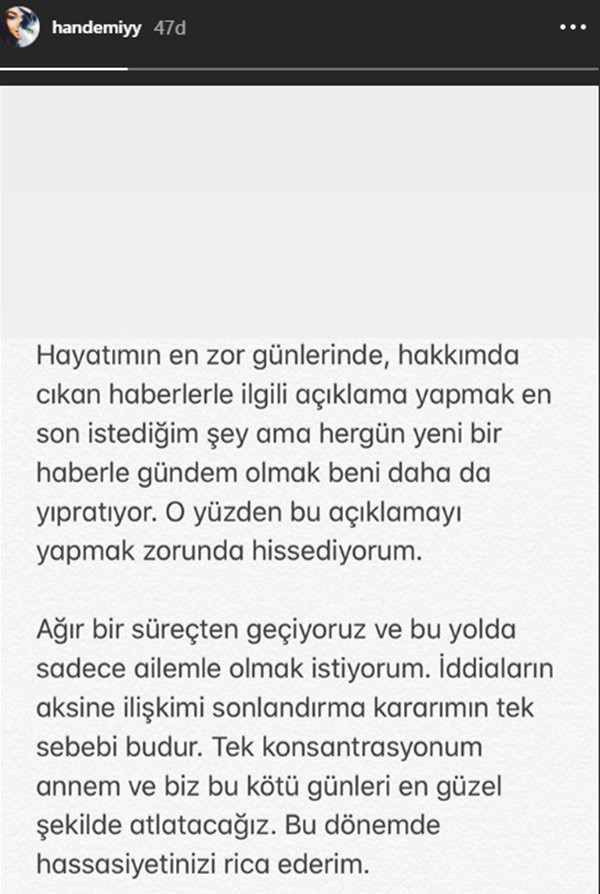 Hande Erçel'den flaş Murat Dalkılıç açıklaması - Resim: 1