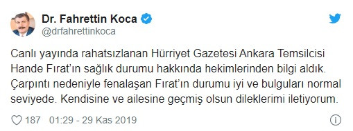 Hande Fırat canlı yayında rahatsızlandı! Sağlık durumu nasıl? - Resim: 2