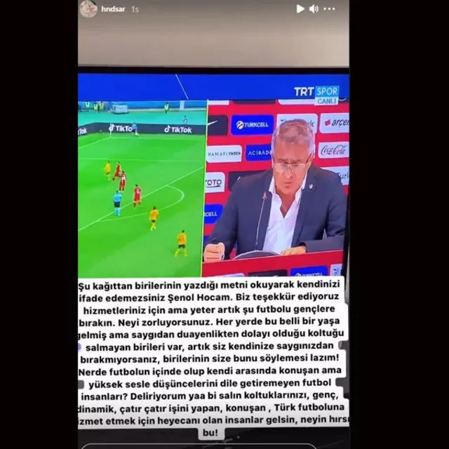 Hande Sarıoğlu'ndan Şenol Güneş İsyanı! Deliriyorum Ya Salın - Resim: 1