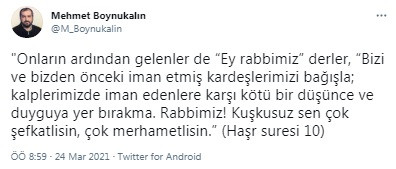 Ayasofya İmamı Boynukalın AKP'nin Tepkisine Rağmen Durmuyor: Yeni Paylaşım - Resim: 1