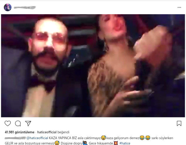 Hatice direksiyon başında şarkı söylerken kaza yaptı - Resim: 2