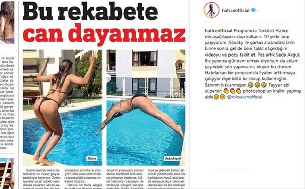 Hatice'nin taklit isyanına Seda Akgül'den yanıt geldi! - Resim: 1