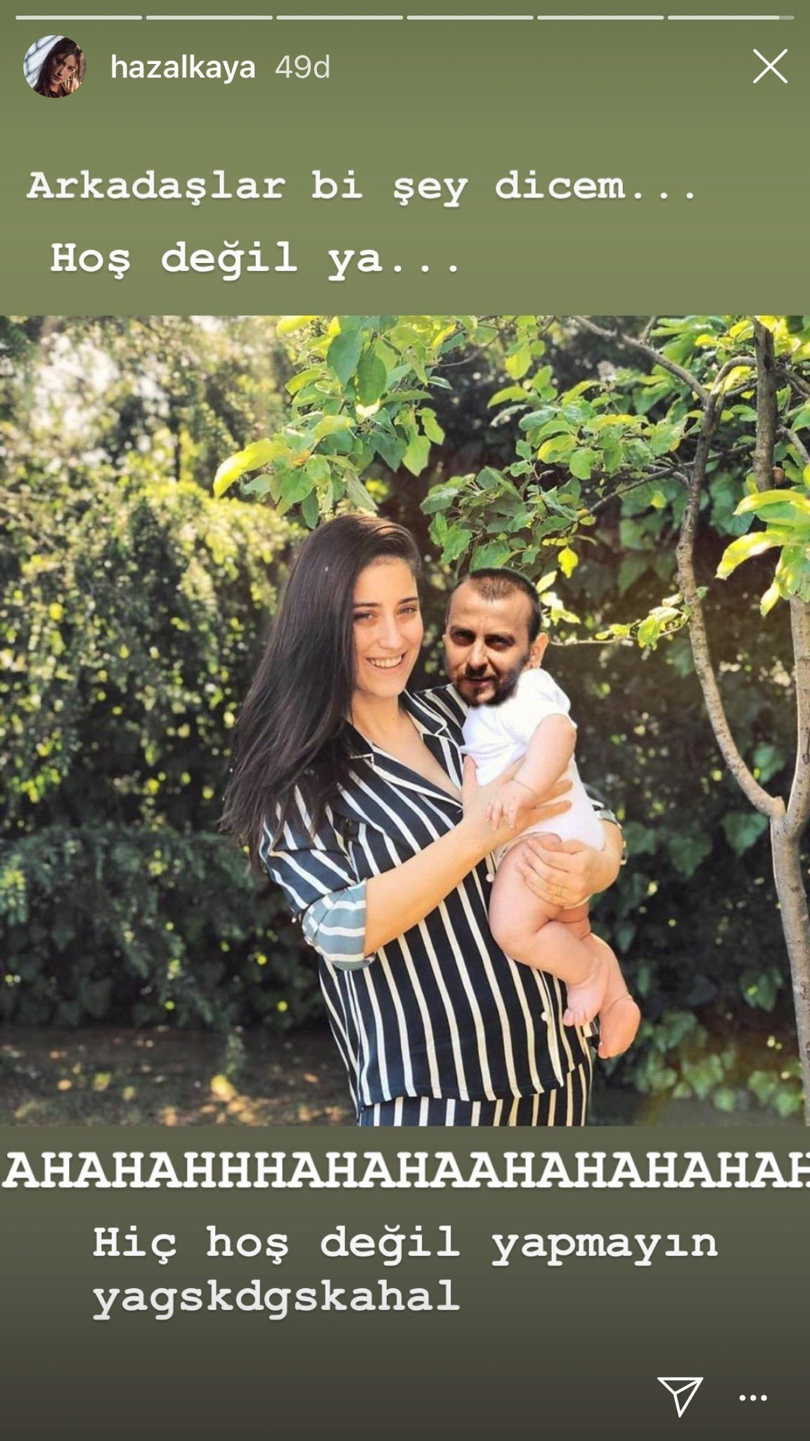 Hazal Kaya’yı güldüren paylaşım: Hoş değil ya… - Resim: 1