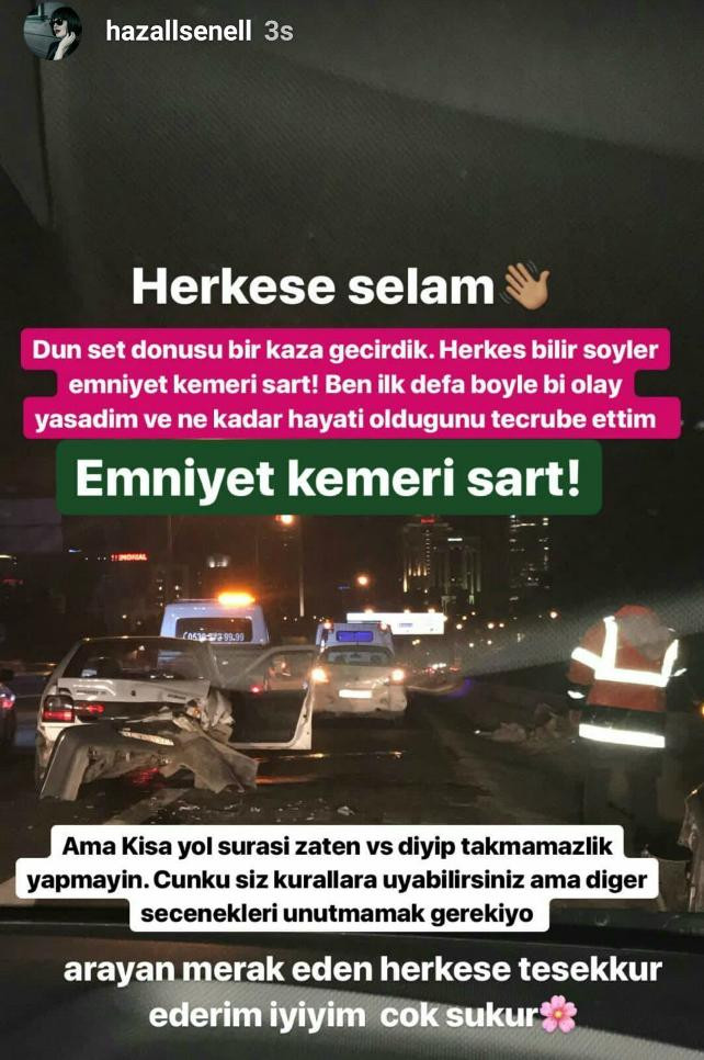 Oyuncu Hazal Şenel kaza geçirdi ölümden döndü - Resim: 1